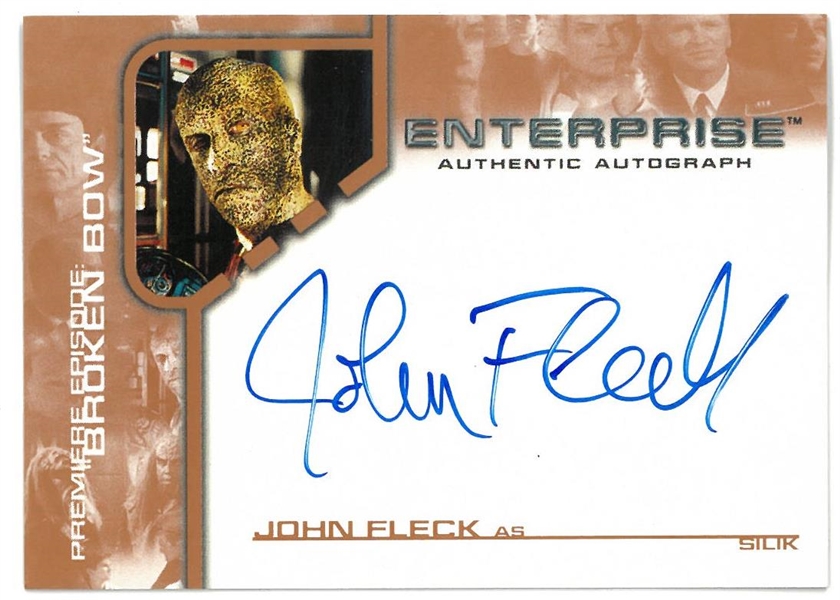 John Fleck Autographed Star Trek Card