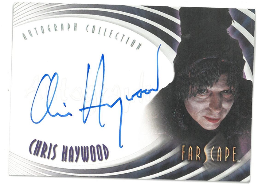 Chris Haywood Autographed Farscape Card