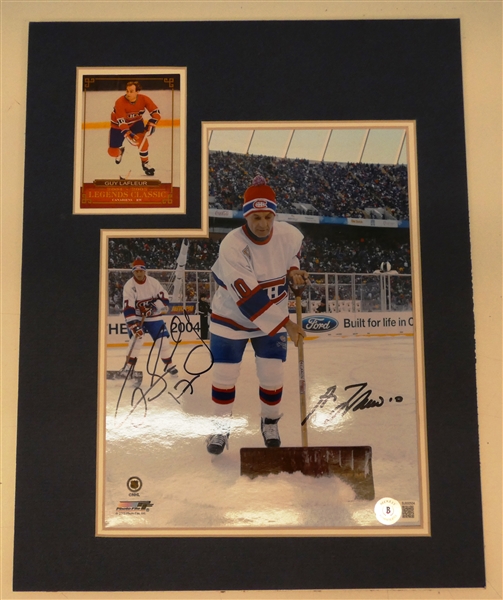 Guy Lafleur Autographed Display