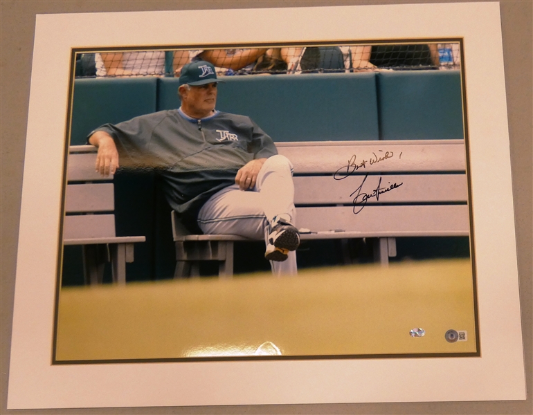 Lou Piniella Autographed 16x20 Matted
