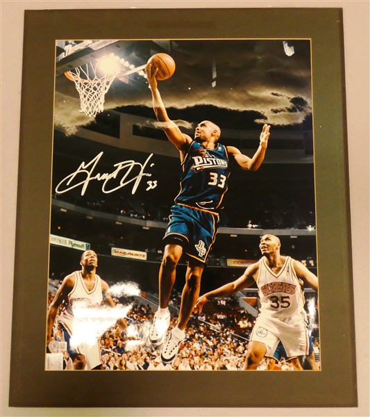 Grant Hill Autographed Matted 16x20