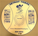 Charlie Gehringer Autographed Large 1992 Tigers Schedule
