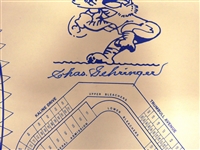 Charlie Gehringer Autographed Large 1992 Tigers Schedule