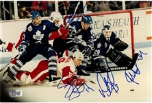 Yzerman, Gilmour & Potvin Autographed 8x12