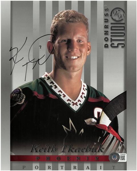 Keith Tkachuk Autographed 8x10 Studio