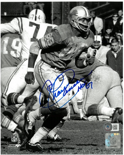 Charlie Sanders Autographed 8x10