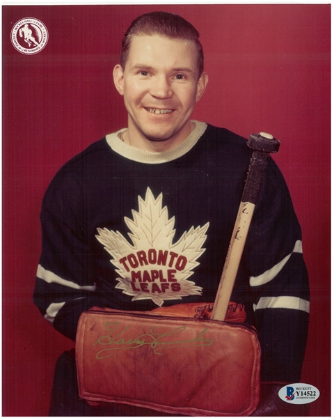 Harry Lumley Autographed 8x10
