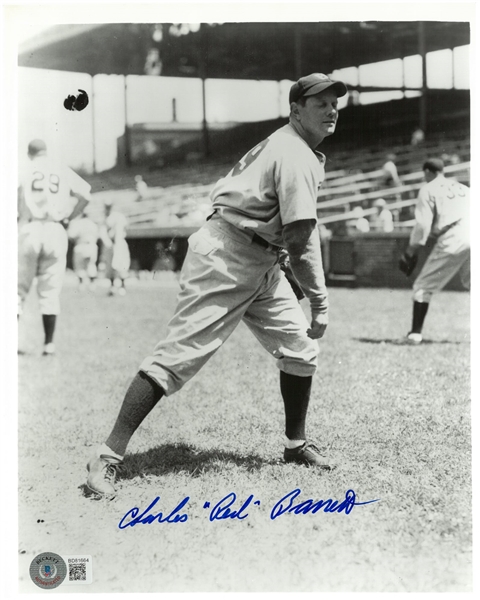 Charles "Red" Barrett Autographed 8x10