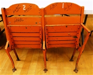 Boston Garden Seats Signed by 5 HOFers (Pick up Only)