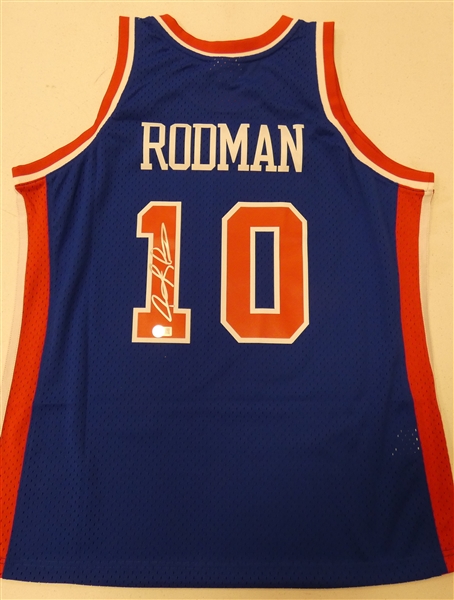 Dennis Rodman Autographed Detroit Pistons Jersey