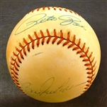 Pete Rose & Bill Freehan Autographed Baseball