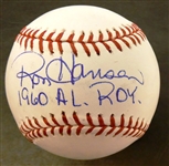 Ron Hansen Autographed Baseball
