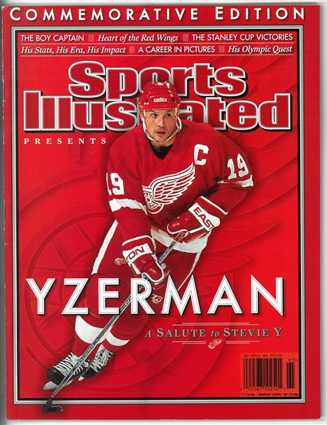 Steve Yzerman Commemorative Sports Illustrated