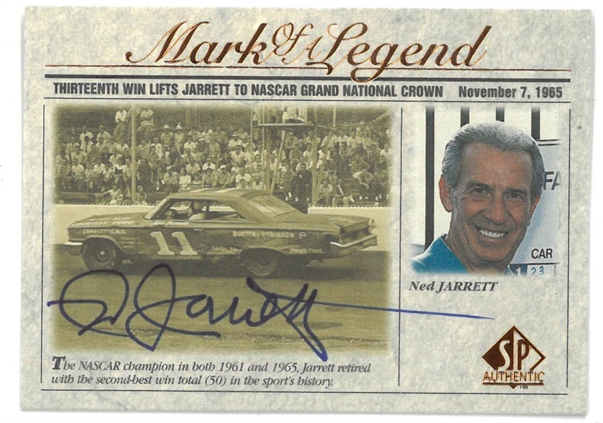 Ned Jarrett Autographed Upper Deck Card