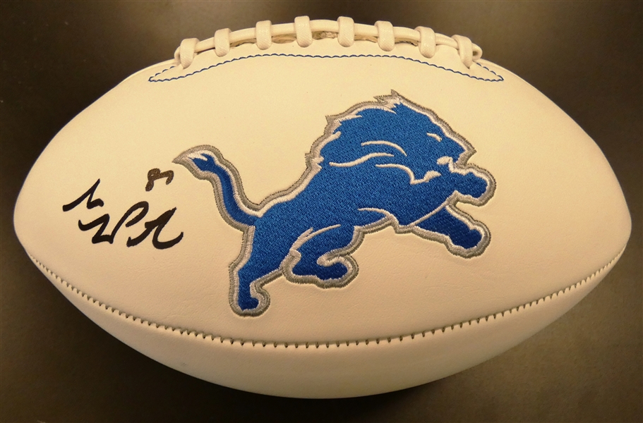 Sam Laporta Autographed Detroit Lions Football