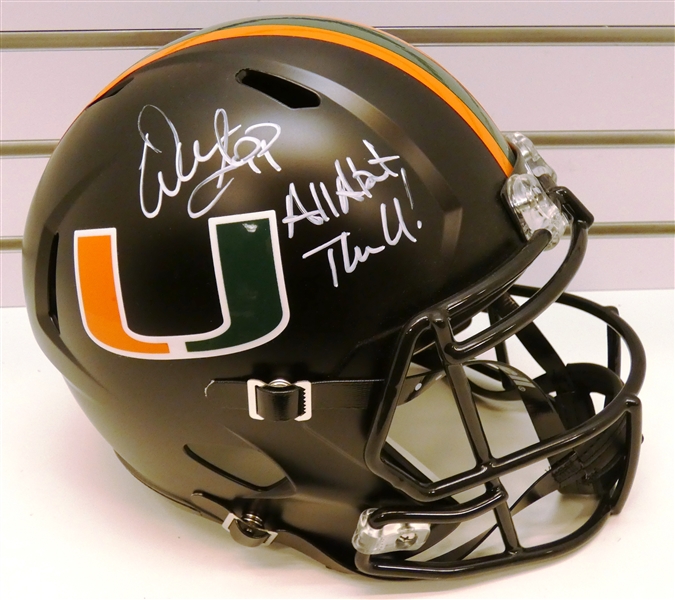 Warren Sapp Autographed Miami Full Size Replica Helmet