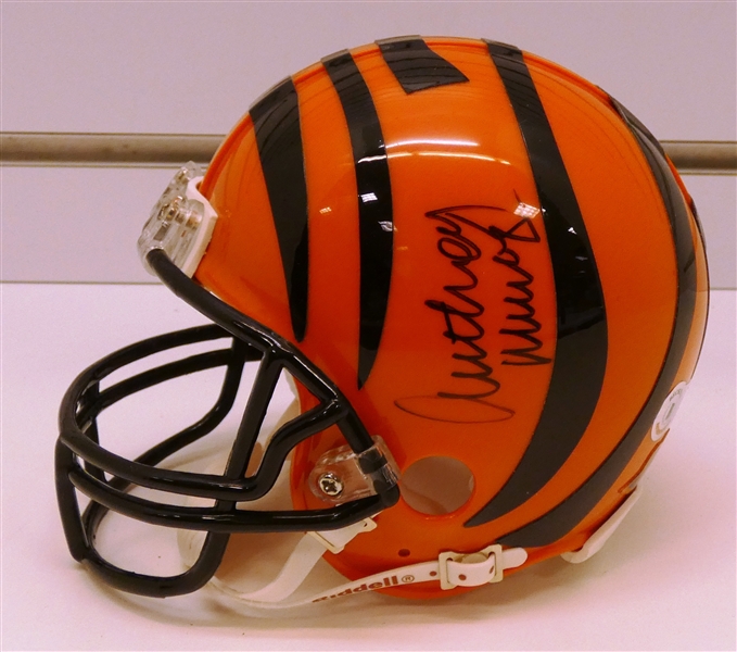 Anthony Munoz Autographed Bengals Mini Helmet