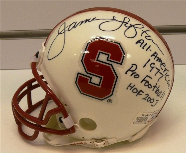 James Lofton Autographed Stanford Mini Helmet