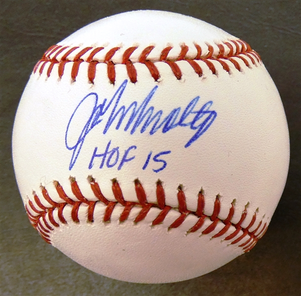 John Smoltz Autographed Baseball