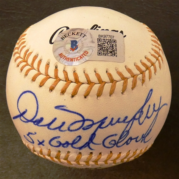 Dale Murphy Autographed Gold Glove Baseball