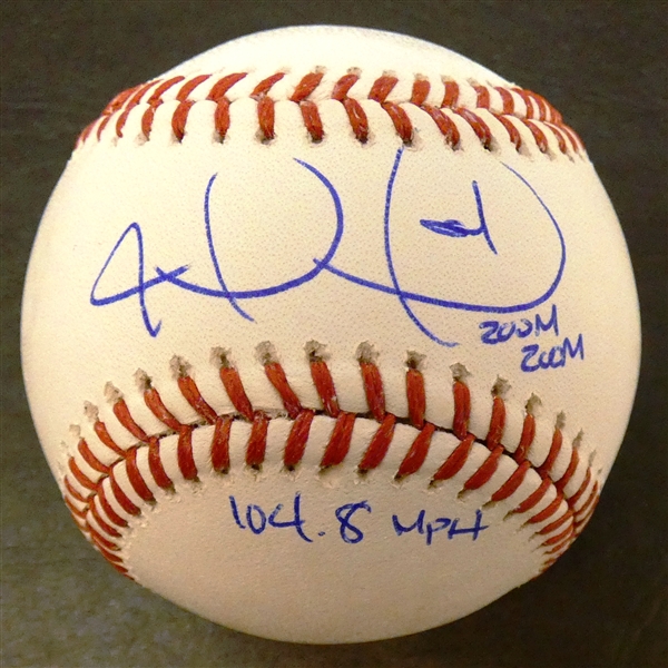 Joel Zumaya Autographed Baseball