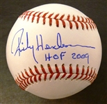 Rickey Henderson Autographed Baseball