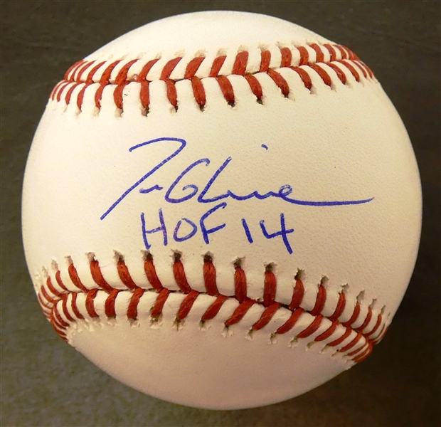 Tom Glavine Autographed Baseball
