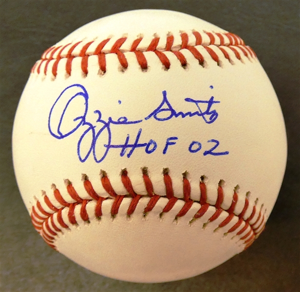 Ozzie Smith Autographed Baseball