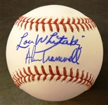 Lou Whitaker & Alan Trammell Autographed Baseball