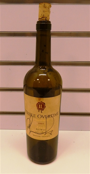 Igor Larionov Autographed Wine Bottle