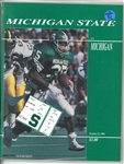Michigan vs Michigan State 1991 Program & Ticket