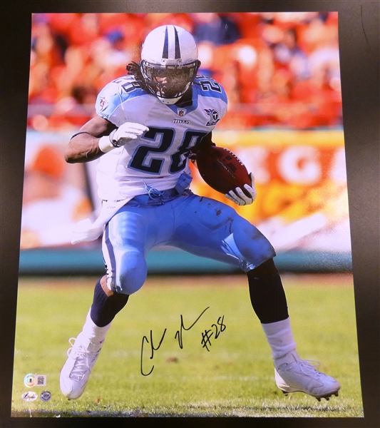 Chris Johnson Autographed 16x20