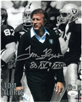 Tom Flores Autographed 8x10