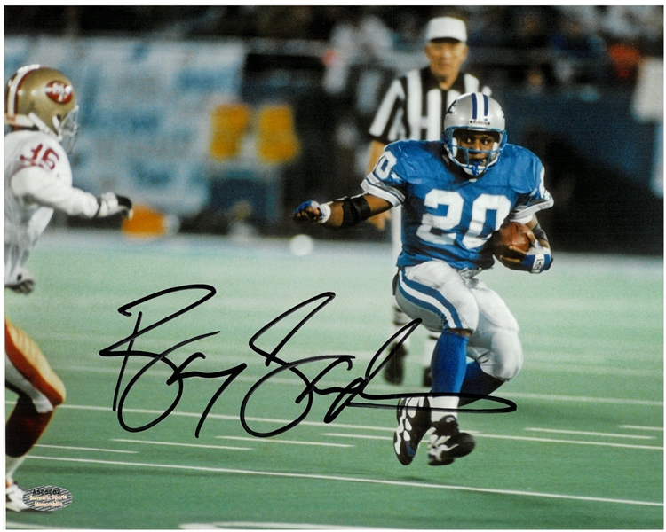 Barry Sanders Autographed 8x10