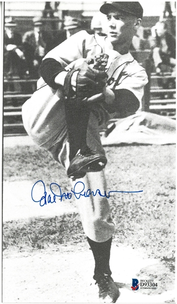 Hal Newhouser Autographed 5x8 Photo