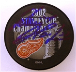 Dominik Hasek Autographed 2002 Stanley Cup Puck