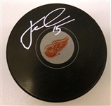 Jakub Vrana Autographed Red Wings Puck