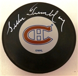 Gilles Trembley Autographed Canadiens Puck