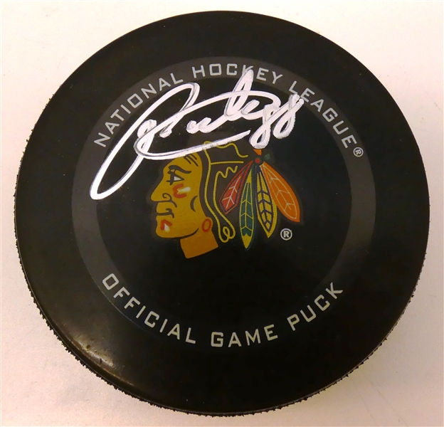 Patrick Kane Autographed Blackhawks Puck
