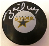 Brett Hull Autographed Stars Puck
