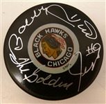 Bobby Hull Autographed Blackhawks Puck