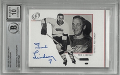 Ted Lindsay Autographed 2001 Fleer