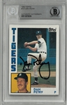 Dan Petry Autographed 1984 Topps