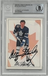 Allan Stanley Autographed 1991 Ultimate