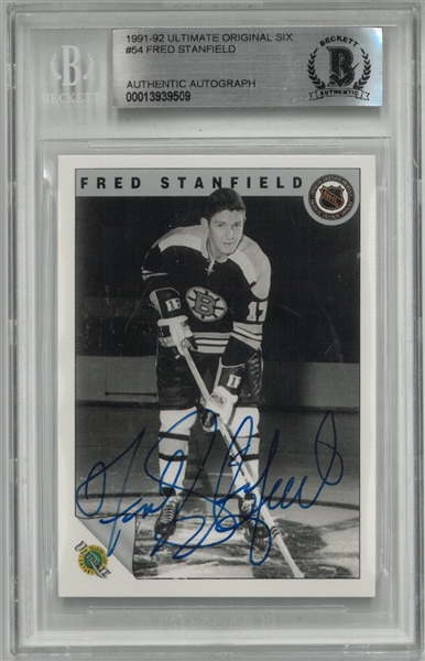 Fred Stanfield Autographed 1991 Ultimate