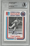Fred Lasher Autographed 1988 Dominos