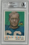 Harley Sewell Autographed 1959 Topps