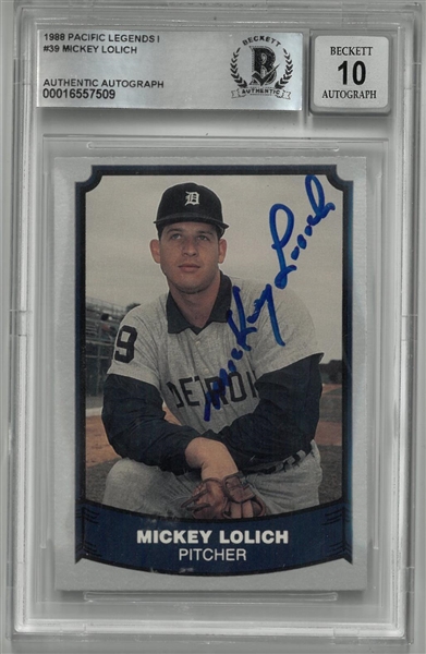 Mickey Lolich Autographed 1988 Pacific