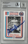 Gates Brown Autographed 1988 Dominos