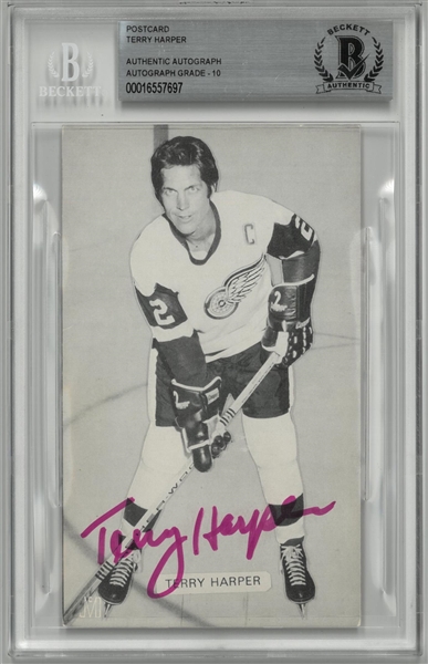 Terry Harper Autographed Postcard